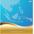 Asean Map dotted style illustration, for background