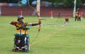 Asean paragames: wheelchair archery Royalty Free Stock Photo
