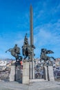 Asenevtsi monument in Veliko Tarnovo, Bulgaria Royalty Free Stock Photo
