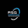 ASG letter logo creative design with vector graphic, ASG Royalty Free Stock Photo