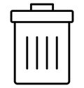 Ash bin, dustbin Isolated Vector Icon can be easily modified or edit Royalty Free Stock Photo