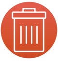 Ash bin, dustbin Isolated Vector Icon can be easily modified or edit Royalty Free Stock Photo