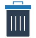 Ash bin, dustbin Isolated Vector Icon can be easily modified or edit Royalty Free Stock Photo
