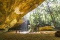 Ash cave, Hocking hills Ohio Royalty Free Stock Photo
