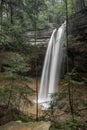 Ash Cave Waterfall in Spring Royalty Free Stock Photo