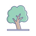 Ash   Line Style vector icon which can easily modify or edit Royalty Free Stock Photo