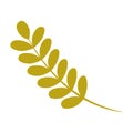 Ash tree leaf icon, flat style Royalty Free Stock Photo