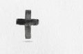 Ash Wednesday Cross Lent Symbol Watercolor Paint Royalty Free Stock Photo