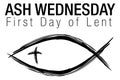 Ash Wednesday Jesus Christian Fish Symbol Royalty Free Stock Photo
