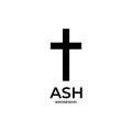 Ash Wednesday celebration vector background. Modern style Royalty Free Stock Photo