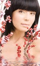 Ashberry woman Royalty Free Stock Photo