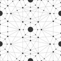 Ashburn Data Center Digital Ecosystem Model. Geometric pattern. Vector.