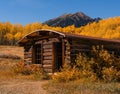 Ashcroft Log Cabin Scenery in Autumn Royalty Free Stock Photo