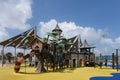 Ashdod, Israel - May 6, 2022: Children`s playground Pirate Park in Ashdod, Israel