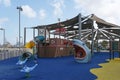 Ashdod, Israel - May 6, 2022: Children`s playground Pirate Park in Ashdod, Israel