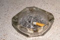 Ashes in an ashtray Royalty Free Stock Photo