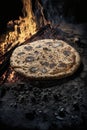 Ashes Bread in a campfire