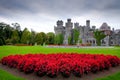 Ashford castle and gardens in Co. Mayo Royalty Free Stock Photo