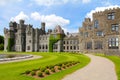 Ashford castle main structure and garden Royalty Free Stock Photo