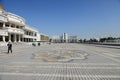 Ashgabad, Turkmenistan - October, 10 2014: Central square of Ash Royalty Free Stock Photo