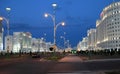 Ashgabad, Turkmenistan - October, 10 2014: Night view of the new