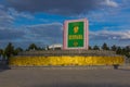 ASHGABAT, TURKMENISTAN - APRIL 17, 2018: Statue of Ruhnama, Book of the Soul, written by Turkmenbshi, the first Royalty Free Stock Photo