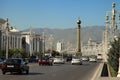 Ashgabat, Turkmenistan - Circa June 2013: Vew on the Wide modern Royalty Free Stock Photo