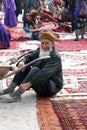 Ashgabat, Turkmenistan - February 26. Portrait of Laughing Turk