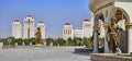 Ashgabat, Turkmenistan - Monuments to historical figures of Turkmenistan in the park