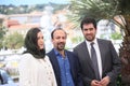 Ashgar Farhadi, Taraneh Alidoosti, Shahab Hosseini Royalty Free Stock Photo