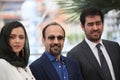 Ashgar Farhadi, Taraneh Alidoosti, Shahab Hosseini Royalty Free Stock Photo