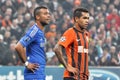 Ashley Cole and Alex Teixeira Royalty Free Stock Photo