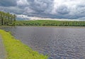 Ashley Reservoir drinking supply Holyoke, Massachusetts and pedestrian foot path