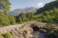 Ashness Bridge in the English Lake District Royalty Free Stock Photo