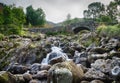 Ashness Bridge over small stream in Lake District