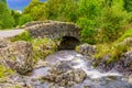 Ashness Bridge, traditional stone-built bridge, the Lake District Royalty Free Stock Photo