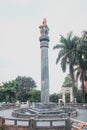 Ashoka monument in watugong vihara semarang central java indonesia