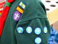 Boy scout uniform badges