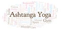 Ashtanga Yoga word cloud.