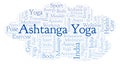 Ashtanga Yoga word cloud.