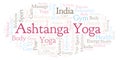 Ashtanga Yoga word cloud.