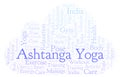 Ashtanga Yoga word cloud.