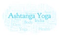 Ashtanga Yoga word cloud.