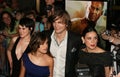Ashton Kutcher and Demi Moore and Rumer & Tallulah Royalty Free Stock Photo