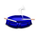 Ashtray with cigarettes