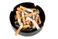 Ashtray full of cigarettes Royalty Free Stock Photo