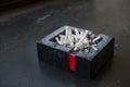 Ashtray full of cigarettes Royalty Free Stock Photo