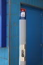 Ashtray pole on the station of Nieuwerkerk aan den IJssel in the Netherlands