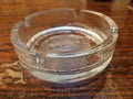 Ashtray with water drops