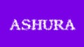 Ashura cloud text effect violet isolated background